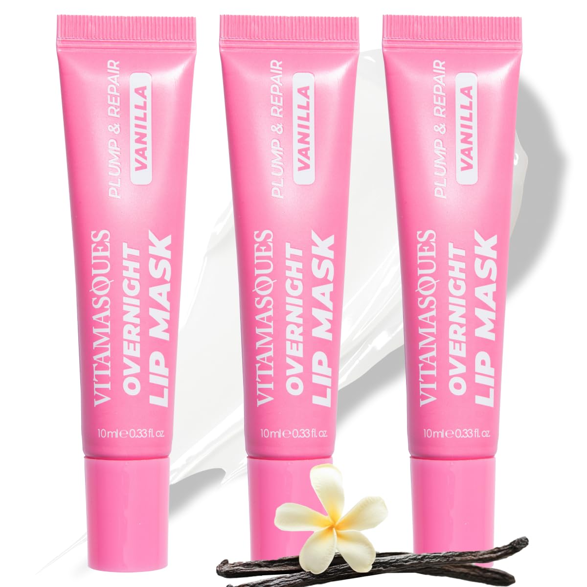 Vitamasques Hydrating Vanilla Overnight Lip Mask - For Dry Lips, Korean Skincare, Pack of 3
Vitamasques Overnight Lip Ma