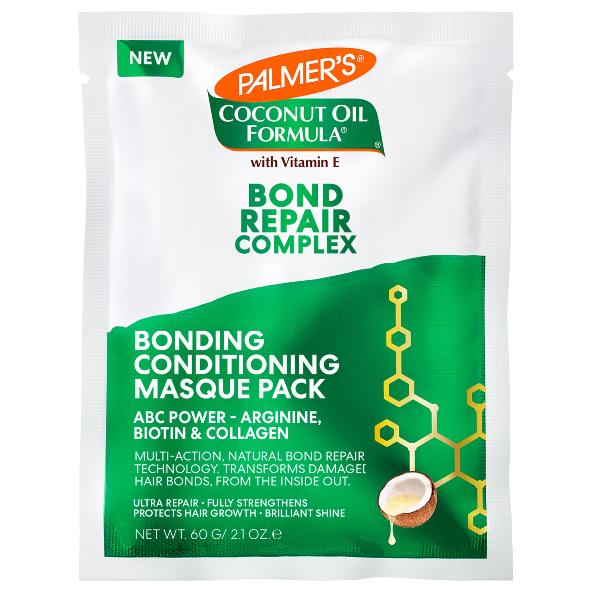 Palmer's Amino Bonding Complex Intense Conditioning Heat Protectant Hair Mask for All Hair Types, Anti Frizz, Adds Shine